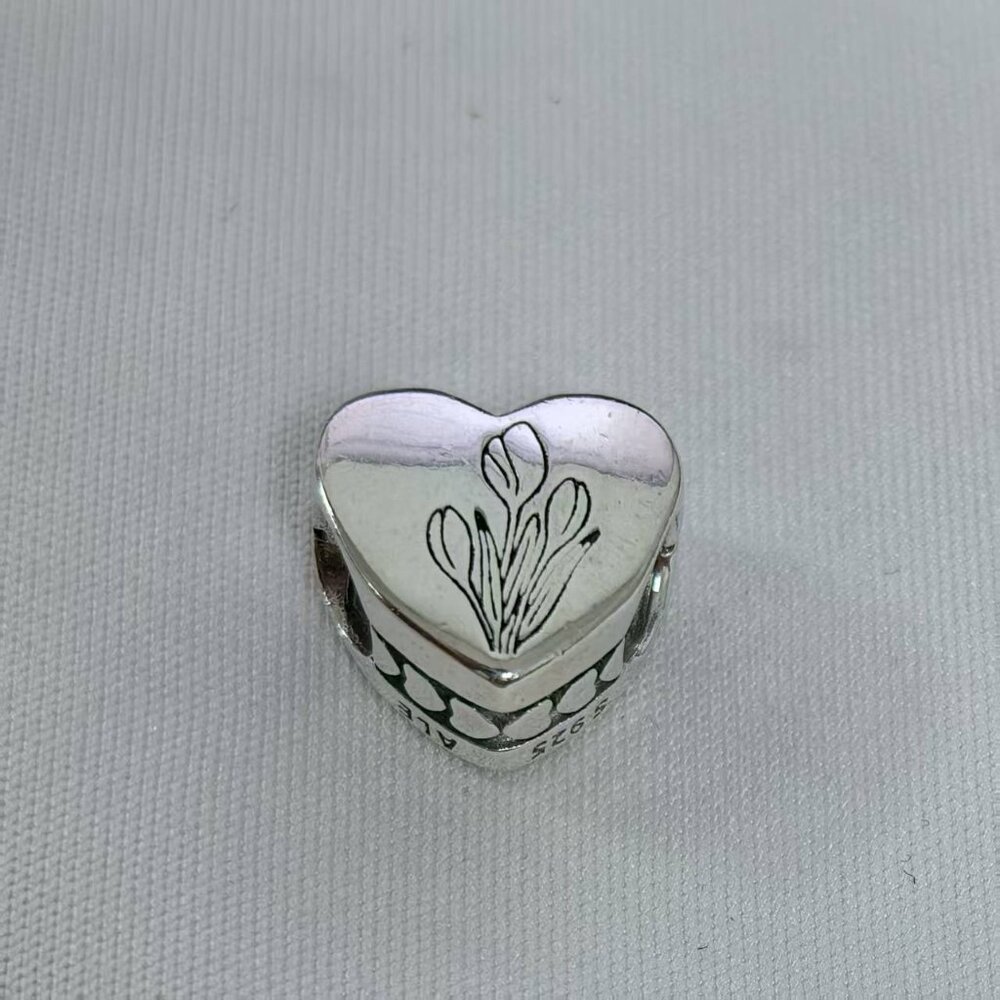 Pandora Netherlands and Tulip Charm Travel Pendant, S925 Silver Jewelry